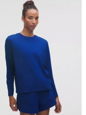 Swiftly Relaxed Long-Sleeve Shirt Hip Length Updated Fit SZ 12